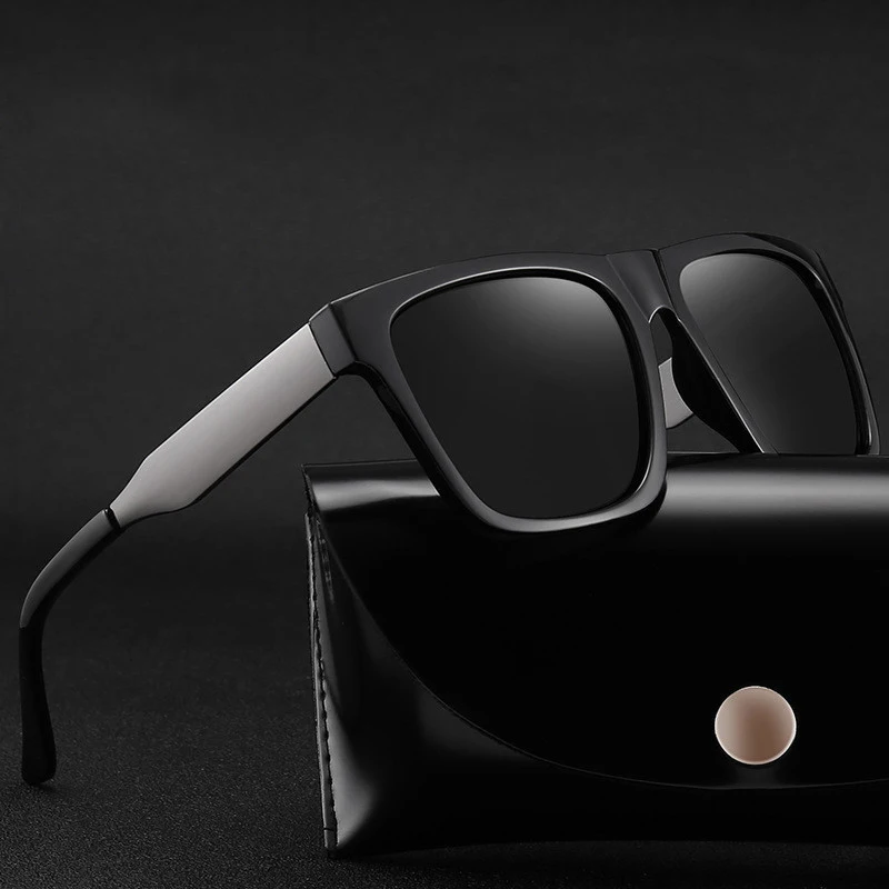 2020 Novo Polarizirana Sončna Očala Moških Ultralahkih Očal Okvir Letnik Kvadratnih Šport Vožnjo Sončna Očala Moški Potovanja Zaščitna Očala, Ogledalo