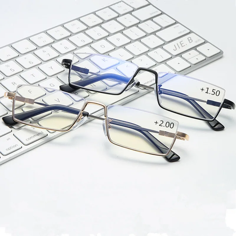 2020 Novo titanove zlitine moške in ženske, modni anti-modra svetloba in anti-sevanje računalnik ultra-lahkih optično branje očala
