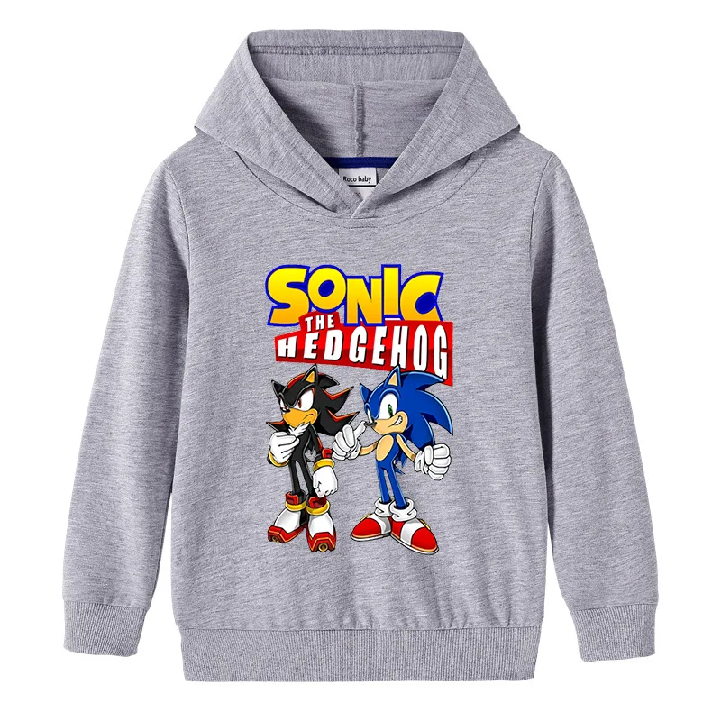 2020 Otrok Vrhovi Sonic Hedgehog Otroci in Modnih Oblačil Fantje in Dekleta Unisex Bombaž Hoodies Otrok Bombaž Redno Oblačila