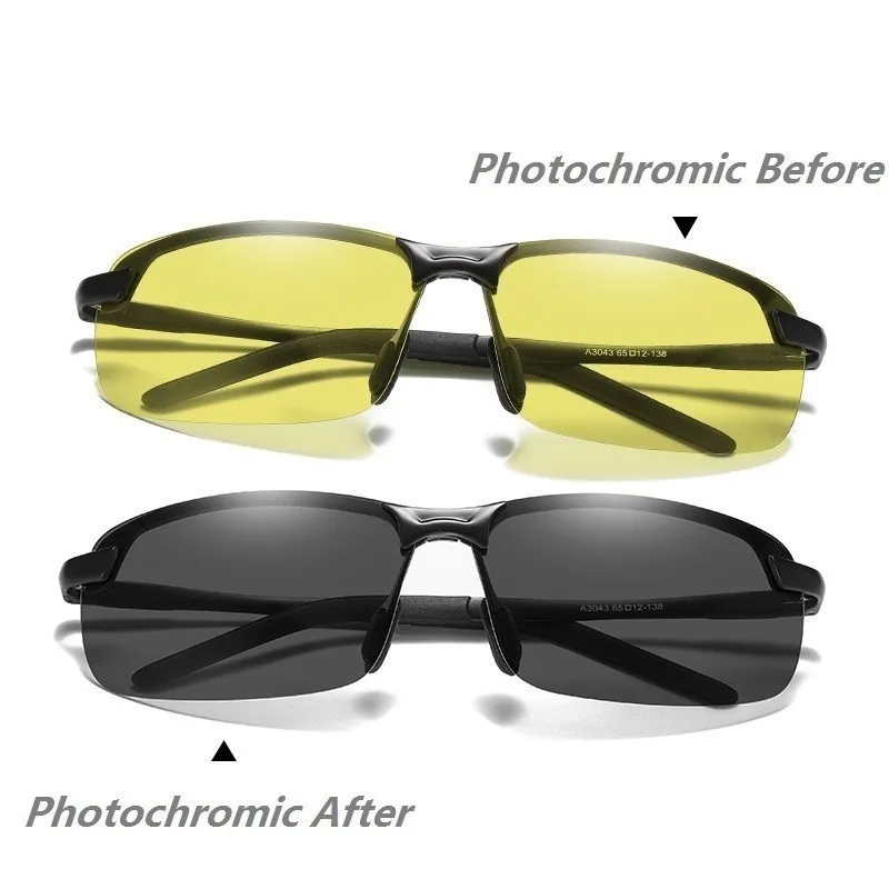 2020 Photochromic Polarizirana sončna Očala Night Vision Anti-Glare sončna Očala Moških Voznik Kameleon Vožnje Stekla fpr Moški