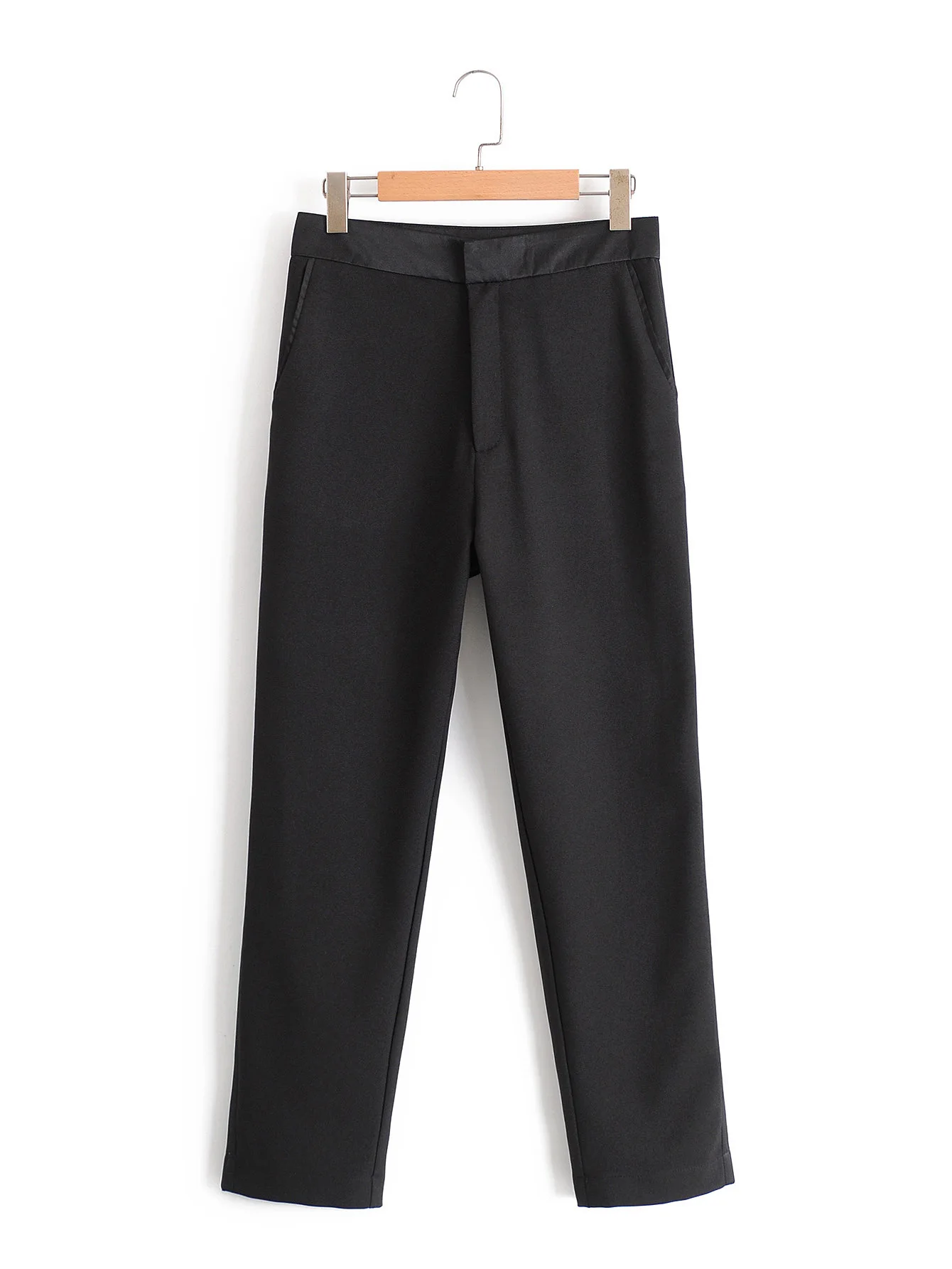 2020 Poletje Nova Barva Strani Traku črno Obleko Hlače zaraing-slog za sheining ženske hlače, hlače Dt27608