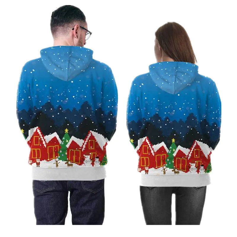 2020 puloverji za ženske Grde Božič kapičastih pulover Nekaj ujemanje oblačila vrhnja ljubitelje za moške jeseni, pozimi nova
