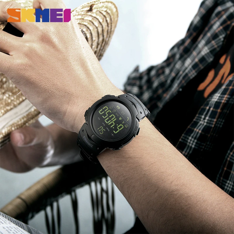 2020 SKMEI Moda Pametno Gledati Moške Smartwatch Kalorij Budilka Bluetooth Ure 5Bar Vodoodporni Digitalni Relogio Masculino
