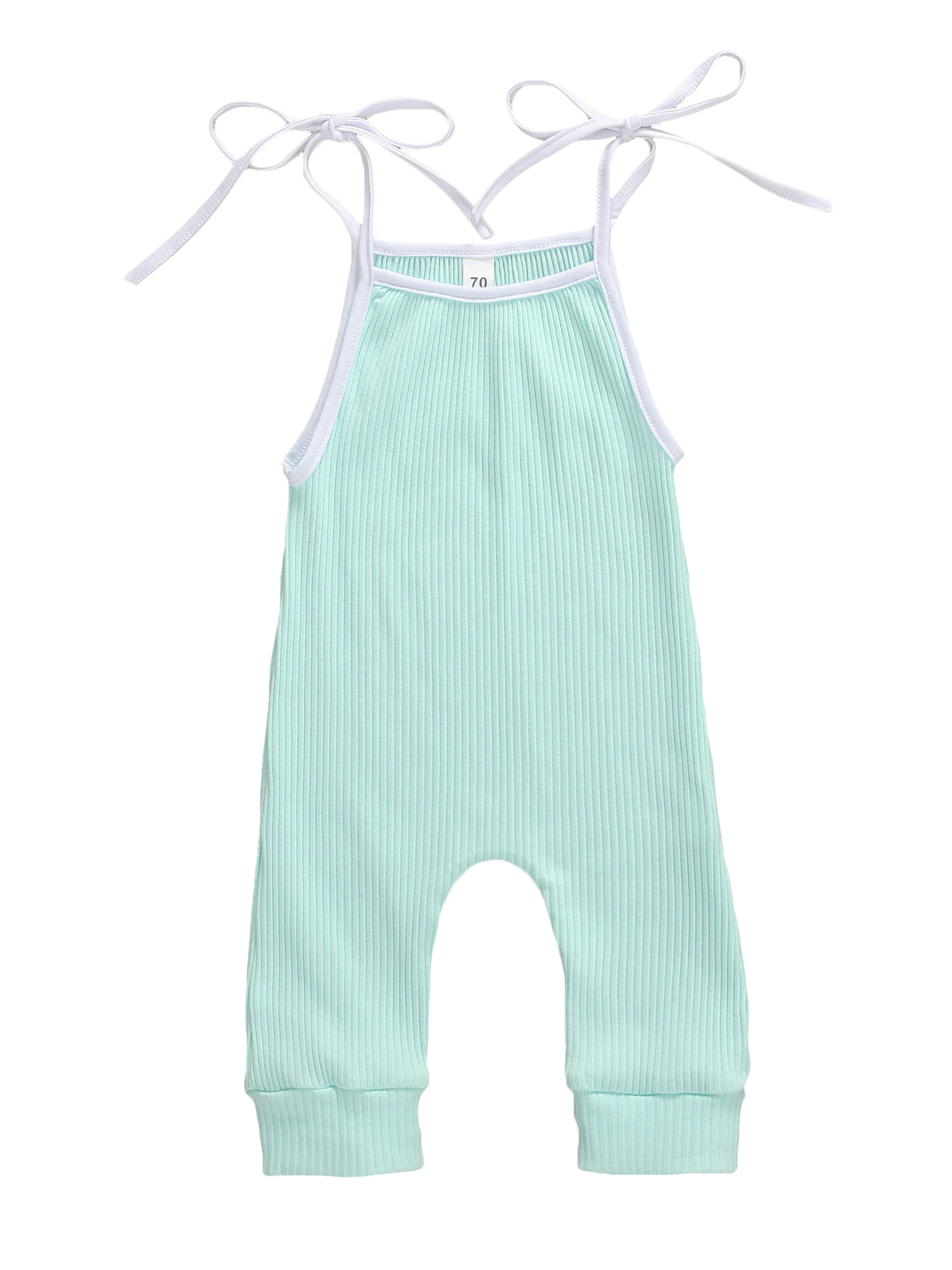2020 Trdna Romper za newborn Baby dekleta dojenčkov otroci brez rokavov bombaž Romper vrh splošno hlače enem kosu poletno obleko 4 barve