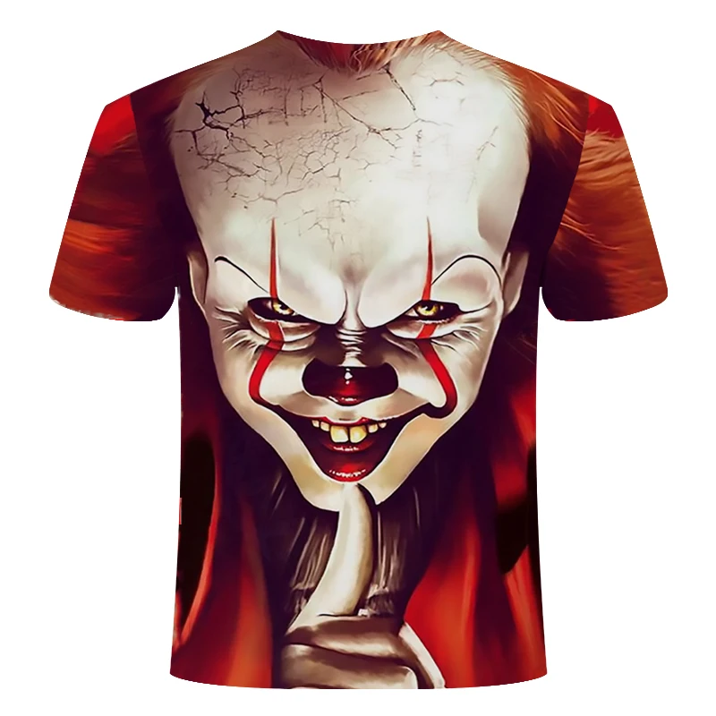 2020 vroče prodajo Klovn 3D Tiskanih Majica s kratkimi rokavi Moški Joker Obraz Moškega tshirt 3d Klovn, Kratek Rokav zabavne Majice, Vrhovi & Tees S6XL
