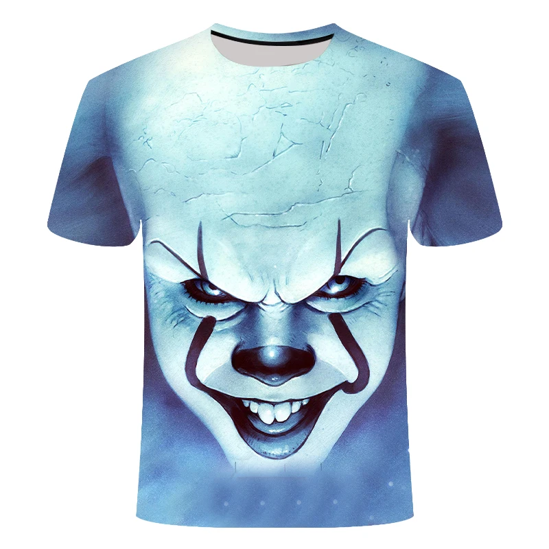 2020 vroče prodajo Klovn 3D Tiskanih Majica s kratkimi rokavi Moški Joker Obraz Moškega tshirt 3d Klovn, Kratek Rokav zabavne Majice, Vrhovi & Tees S6XL