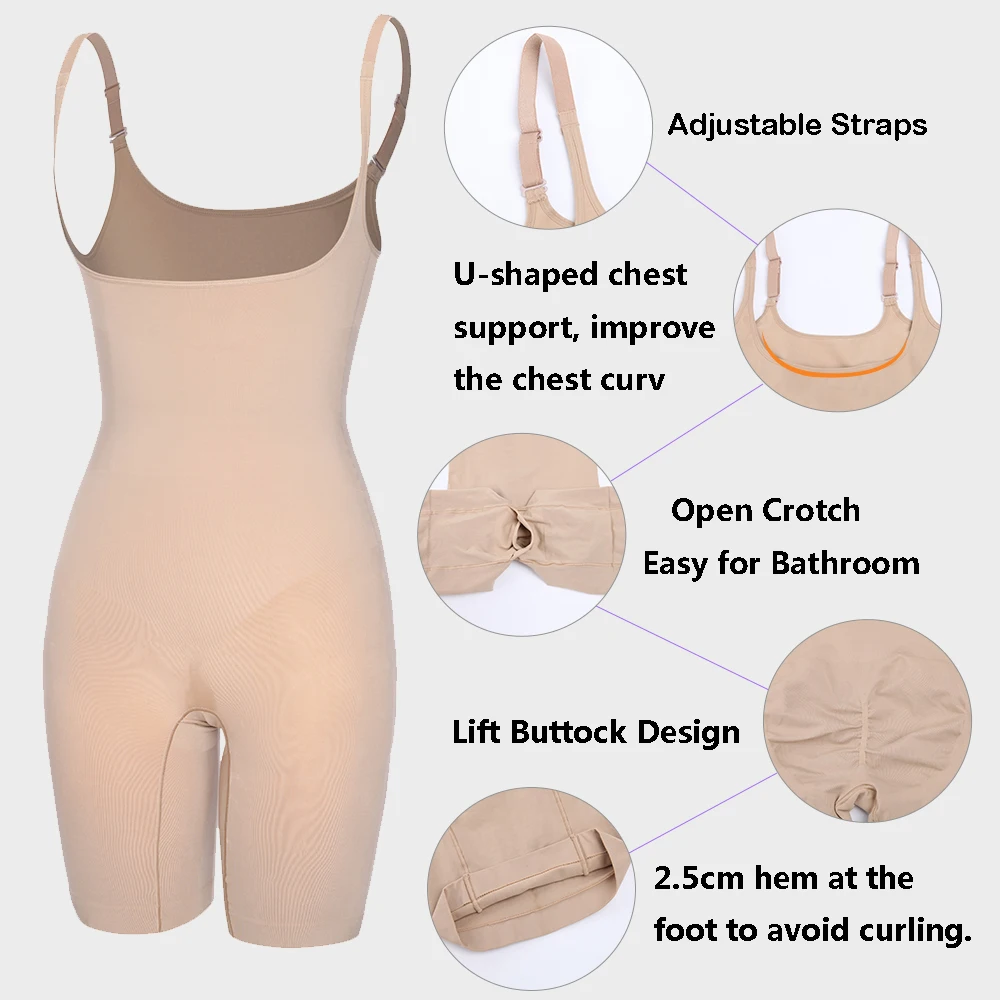 2020 Ženske Fajas Celotno Telo, Oblikovalec Modeliranje Bodysuits Trebuh Nadzor Shapewear Korzet Pasu Trener Rit Podizač Brezšivne Spodnje Perilo