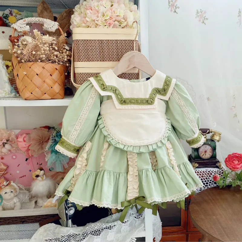 2020Autumn in Zimski japonski Sladka Dekleta Princesa Obleko Mori Devica Obleko hlače z Oprsnikom Malčka Božič Obleko Otroci Obleke za Dekleta