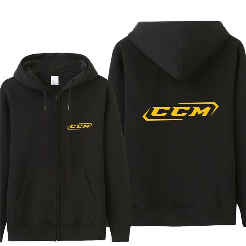 2020New CCM Logo Majica s Kapuco Moški Jesenski Plašč Puloverju Runo Suknjič Unisex Človek CCM Sweatshirts