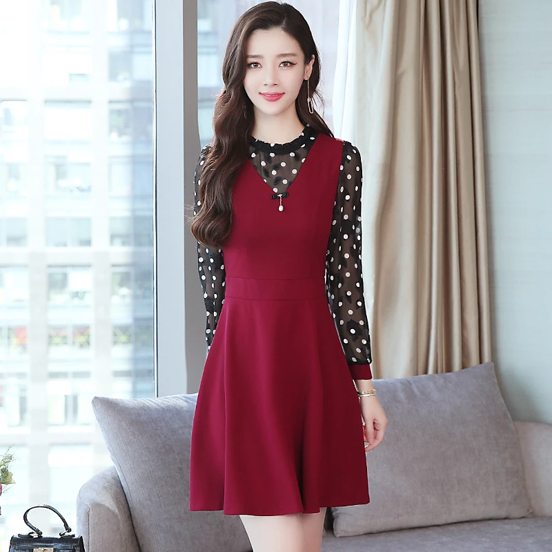 2021 Korejski Elegantno Črno Seksi Mini Obleke Jeseni, Pozimi Bodycon Dolgimi Rokavi Ženske Obleke Plus Velikost Stranka Vzletno-Pristajalne Steze Priložnostne Vestidos