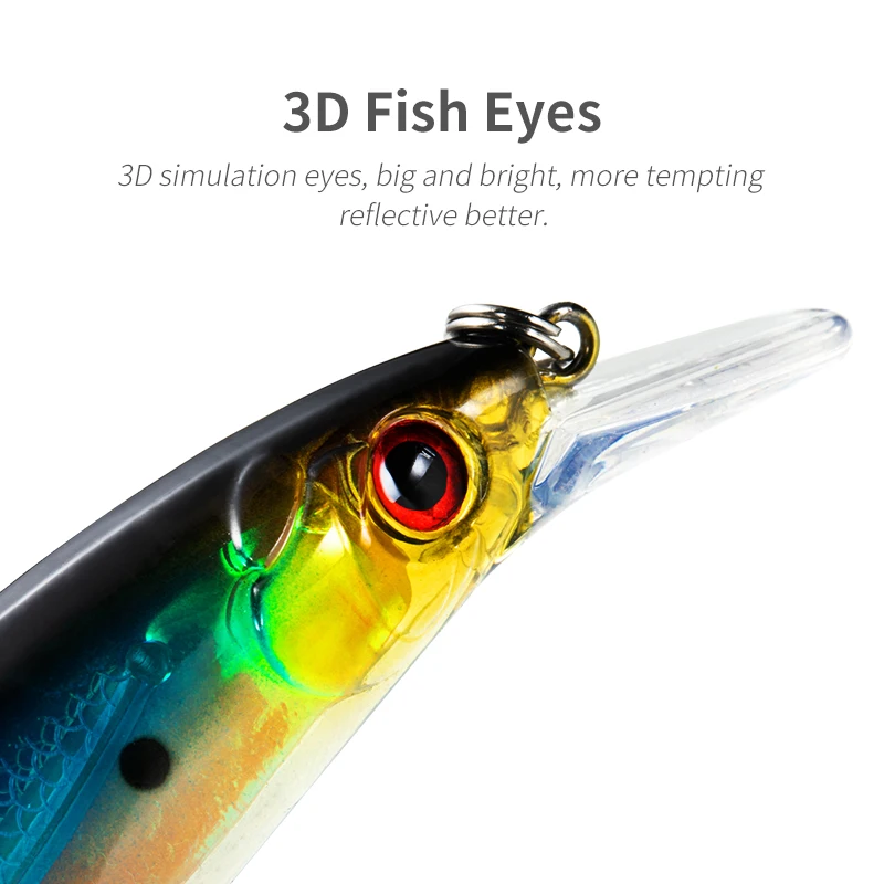 2021 LETOYO LHB005 Pisanec Fishing Lure 11,5 cm 14.5 g Težko Vabe 3D Simulacija Oči Jerkbaits Pozimi Ribištvu Tackle