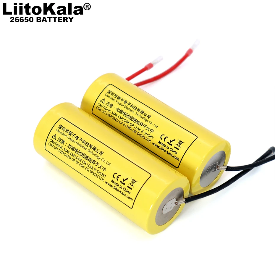 2021 Liitokala 26650 5100mAh visoko zmogljiva Li-ion, 3.7 v, Baterije za ponovno Polnjenje 20A Razrešnice 3,6 V Moči baterije + DIY Kabel