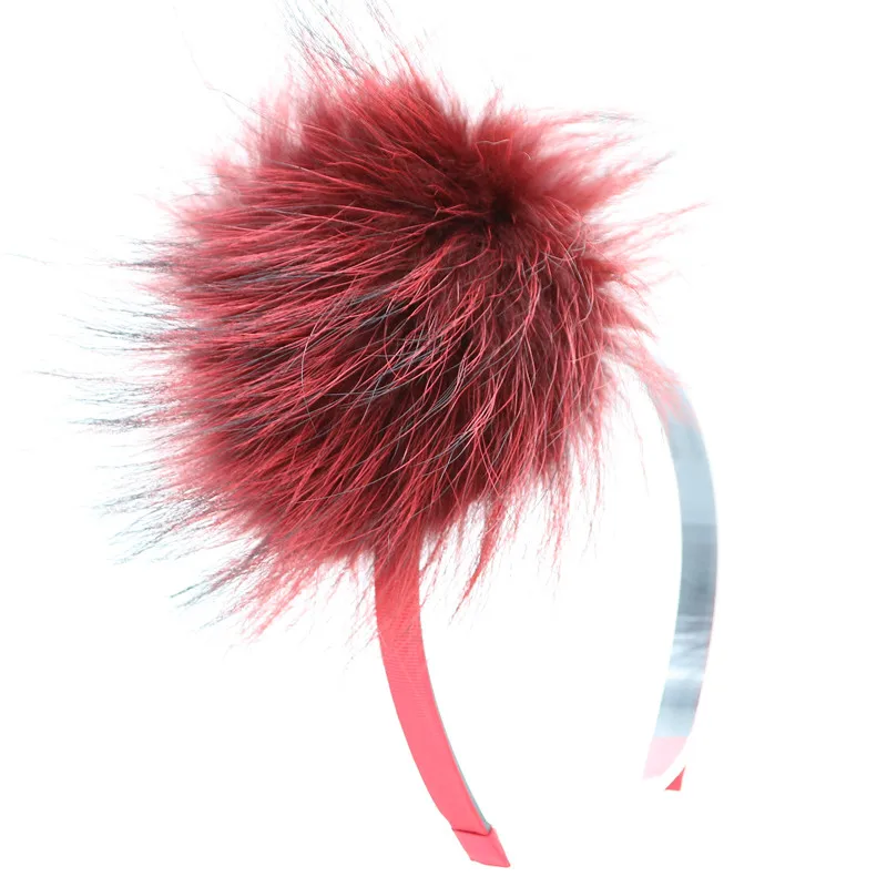 2021 moda pravega krzna recoon lisica krzno krzno pomp s snap glavo z gumbom za changeble dekleta pozimi priljubljenih dodatkov 12 cm pom