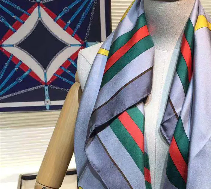 2021 nov prihod pomladi klasičen vzorec pure svileni šal keper ročno izdelani roll 90*90 cm zaviti šal za ženske lady