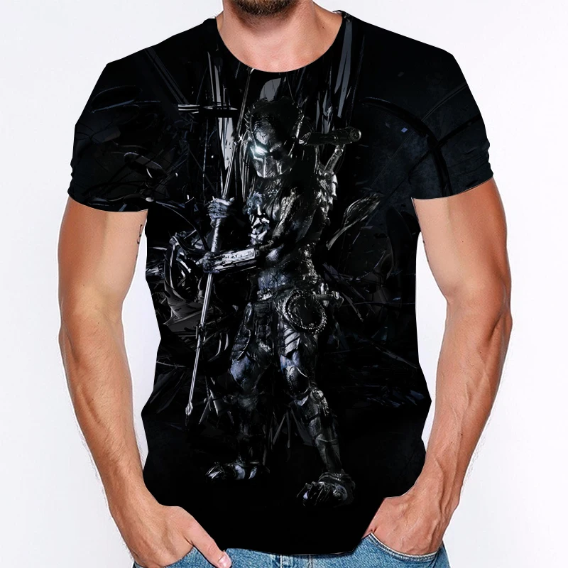 2021 Nove Majice Predator Film 3d Tiskanja Moških Tshitrs Poletje Vroče Prodajo T-majice Kul Hip Pop Ulične Ženske Predator Majice