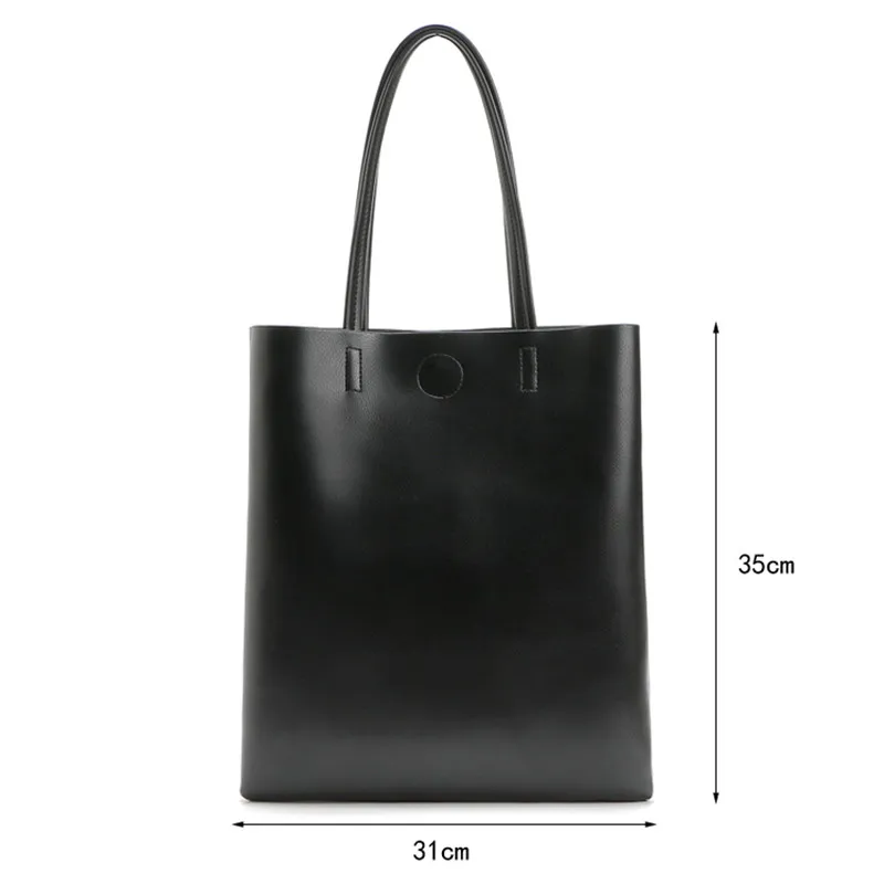 2021 nove modne ženske, usnje, usnjeni torbici ramo torbe, črne, velike zmogljivosti luksuznih tote vrečke modela Vzročno Segmenta Visoke Kakovosti