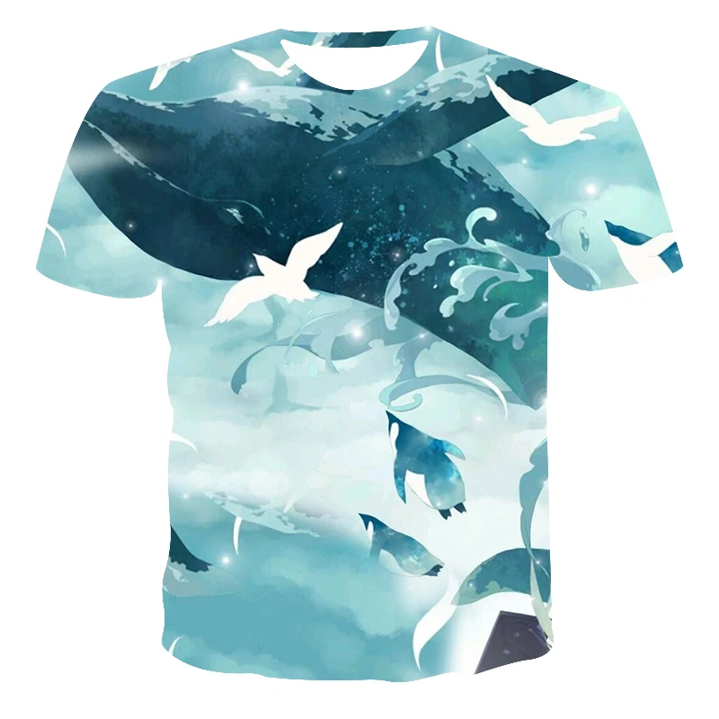 2021 Nove Moške 3D Tisk T-Shirt Poletje Kratek Rokav【Kreativne Domišljije】 Moda Casual Velikost Vrhovi 110-6XL Prilagodljiv