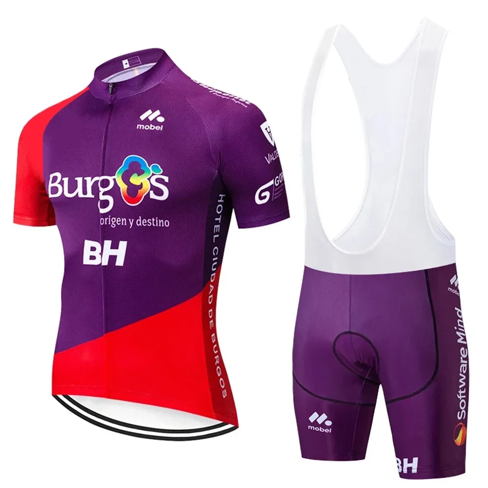 2021 Novo Burggos Bh Pro Team Kolesarski Dres Mens Nastavite MTB Kit Kratek Rokav Obleko Kolo Maillot Ciclismo Bicicleta Roupa Ciclismo