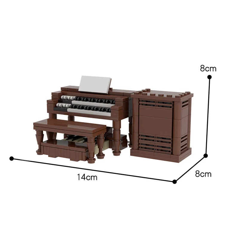 2021 novo MOC Hammond B3 gradniki glasbe, klavir instrument Opeke Ustvarjalne Igrače Model Darila Zbirka za Otroke otroška igrače