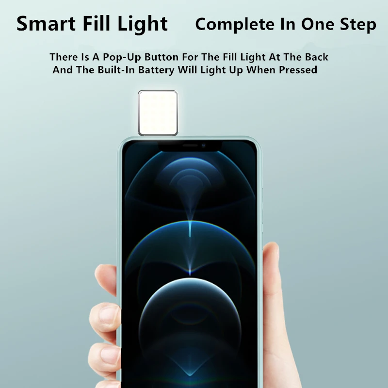 2021 Novo Selfie Fill Light Primeru Telefon Za IPhone 12 12 Pro Pro Max 11 11 Pro X XS XR XS Max Baterije Primeru Pametni Telefon Kritje