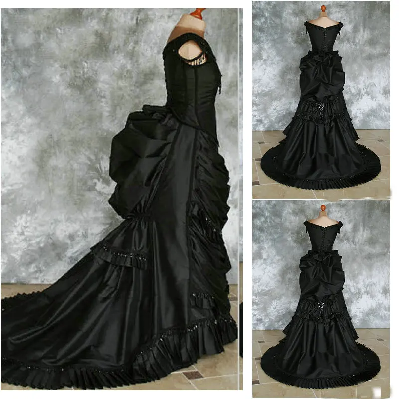 2021 novo Viktorijanski Gothic/Vintage Obleko za noč Čarovnic Gledališče obleko po Meri narejene SC-438