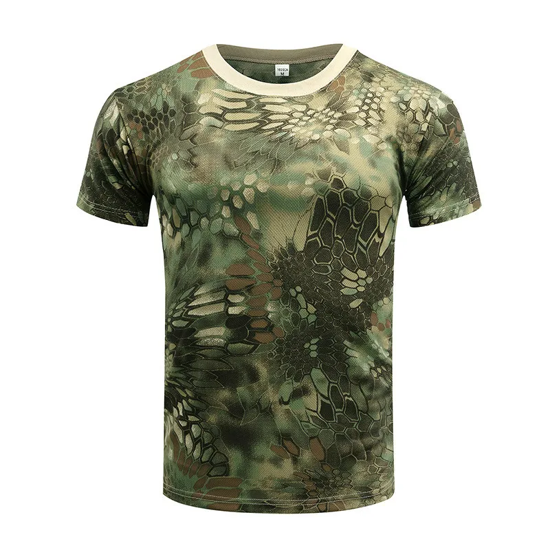 2021 poletje popolnoma novi Python prikrivanje prikrivanje očesa moška T-shirt Maskirno Vojaško kratkimi rokavi moški T-shirt