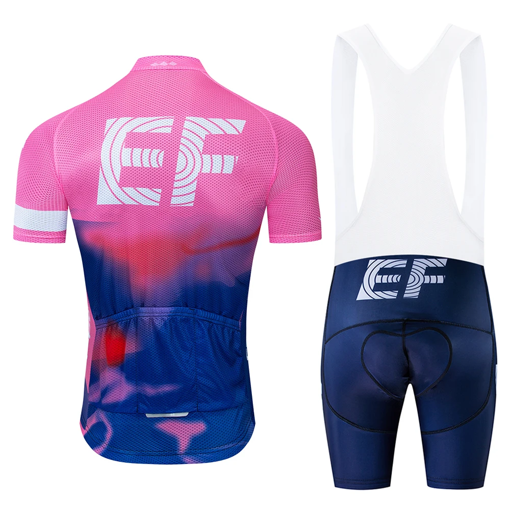 2021 Roza Pro Tour Ekipa EF Kolesarjenje Jersey Set Koles Maillot Dihanje MTB Quick Dry Kolo Oblačila Ropa Ciclismo Gel Blazinico EKIPA