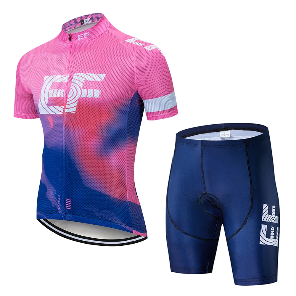 2021 Roza Pro Tour Ekipa EF Kolesarjenje Jersey Set Koles Maillot Dihanje MTB Quick Dry Kolo Oblačila Ropa Ciclismo Gel Blazinico EKIPA