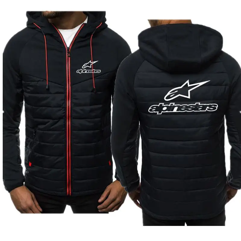 2021Alpine Star je novega moške priložnostne pulover s kapuco zip-up hoodie jakno za moške pralne prešite skakalec zimski plašč majica jakno Alpinestars