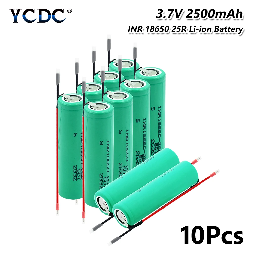 20A INR 18650-25R Litijeva Baterija 3,7 V 2500mAh za ponovno Polnjenje elektronsko cigareto baterije high-odvajanje tekočega + DIY Linie