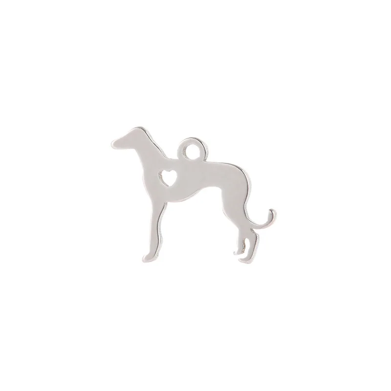 20pcs/veliko različnih psa iz nerjavečega jekla čarobne gumbe za Nakit, DIY, zaradi Česar zlato barvo Dalmatinskih pes obesek za zapestnico, zaradi česar