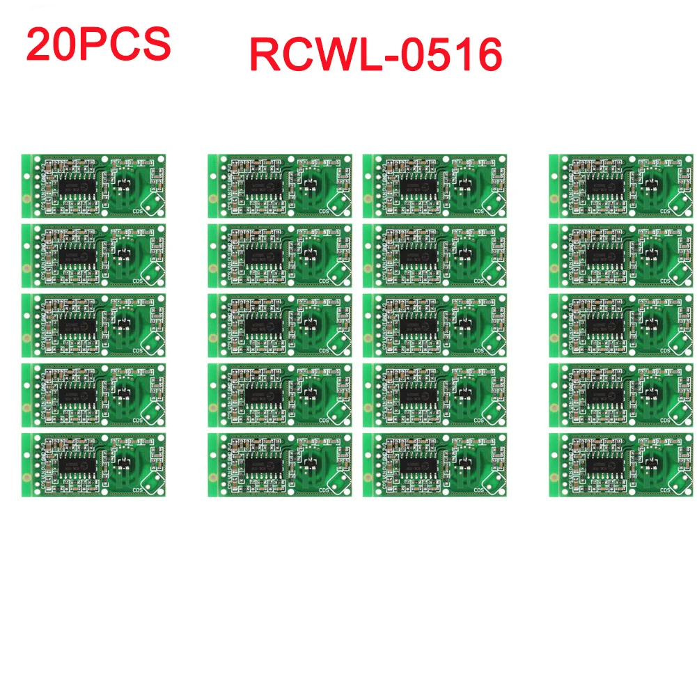 20pcs/veliko RCWL-0516 Mikrovalovna Dopplerjev Radar Senzor, Stikalo Modul Človekovih Indukcijsko Ploščo Detektor za Arduino RCmall