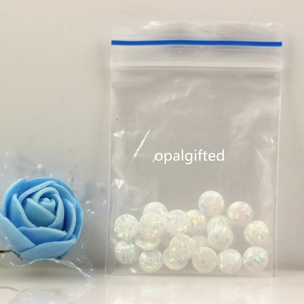 20pcs/veliko Veleprodajno ceno Brezplačna Dostava za 6 mm Sintetičnih Opal Ravno Zadnji Krog Chrysoprase Opal Svoboden Ogenj Opal Kamen za DIY nakit