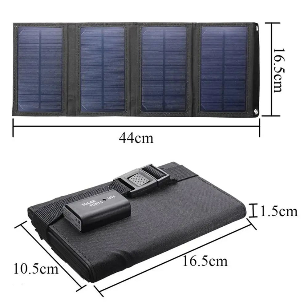 20W USB solarnimi Prenosna Zložljiva Nepremočljiva solarnimi Polnilnik na Prostem, Potovanja Mobilne Baterije Polnilnik Nova