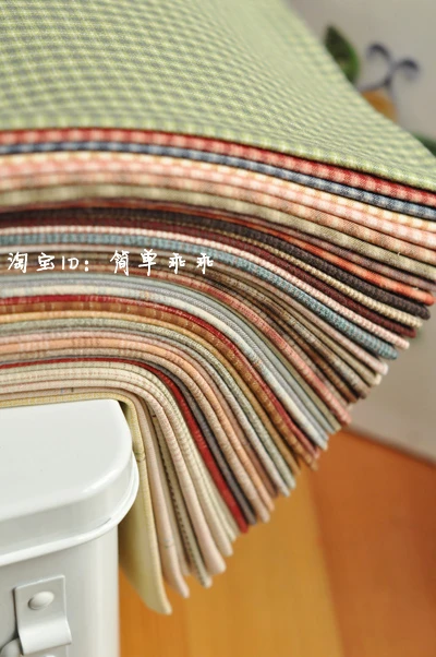 20x20 DIY Japonska Malo Krpo Skupine Preje-barvane tkanine,za Ročno Šivanje Mozaik Quilting ,Mreža Trak Pika Naključno 10 Slog/veliko