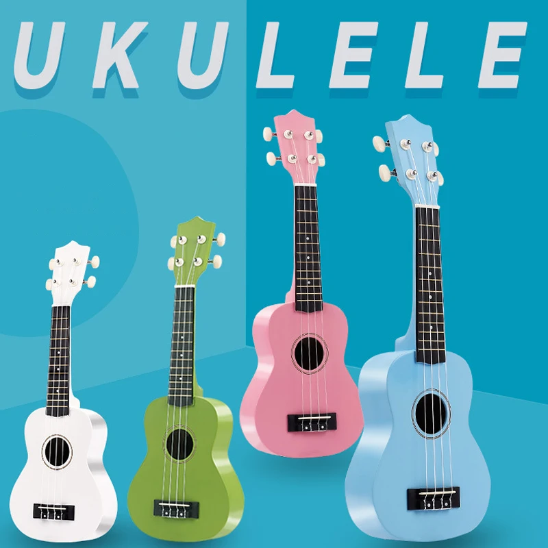 21 Palčni Sopran Ukulele 4 Strune za Akustične Pisane Havajih Kitara Guitarra Instrument za Otroke in Glasbe Začetnik