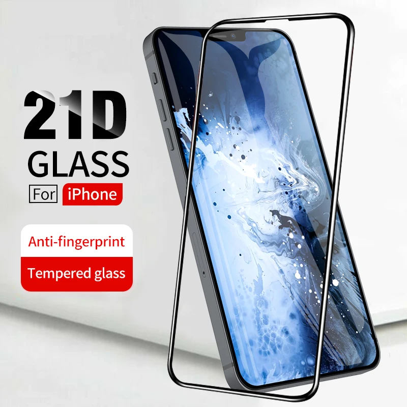 21D Celoten Zaslon Kaljeno Steklo Film Screen Protector 10H Za Apple Za iPhone 12 pro max 6.7 inch