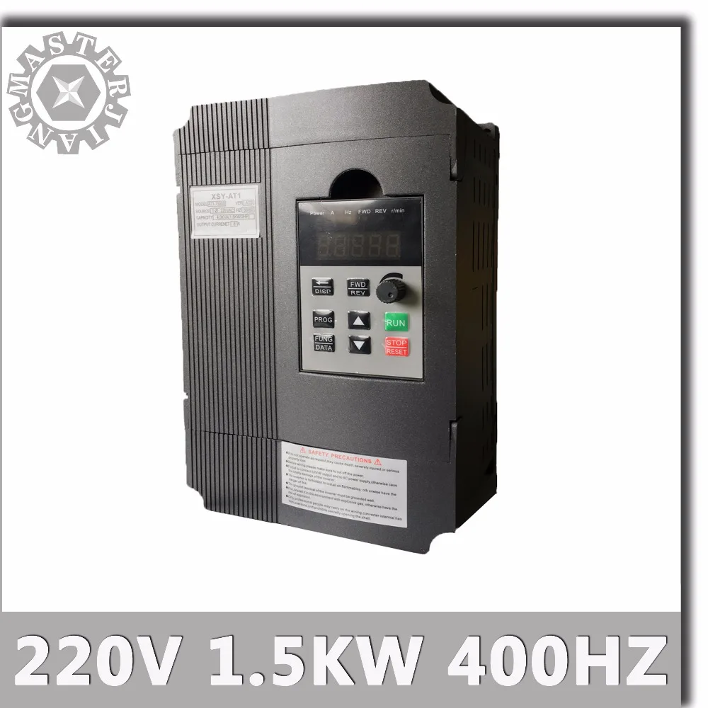 220V 1,5 KW 400Hz Inverter enofazni Vnos VFD 3 Fazni Izhod Frekvenčnega Pretvornika Nastavljiva Hitrost 1500W 220V Inverter AT1