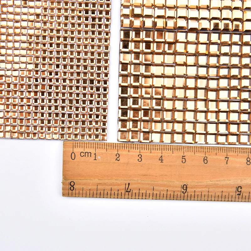 24*40 cm/Roll Nosorogovo Applique Trim Kristalno 5mm/3 mm Kvadratni Vroče-Fix, Lepilo Nalepke Očesa Poročno Dekoracijo Strass Robni DIY