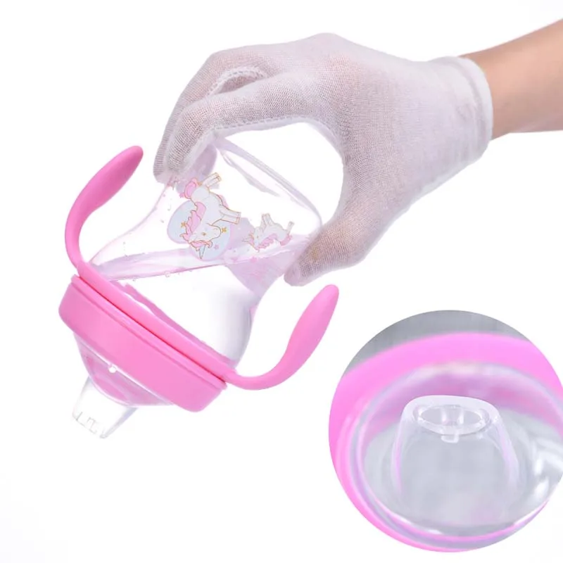 240 ml Baby otrok neprepustnih pitje skodelico silikagel usposabljanje skodelica z ročajem Duckbill otroškega Mleka Sippy Pokal