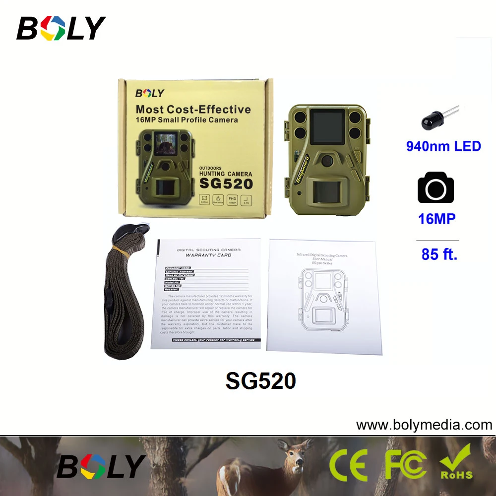 24MP Mini velika Bolyguard lovske igra kamere wildlife ogled 940nm black IR invisiable LED 4 AA baterije foto pasti