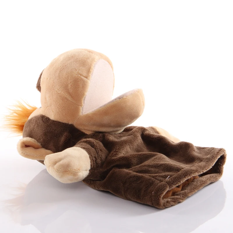 25 cm Živali Strani Lutkovno Opica Plišastih Igrač Baby Izobraževalne Roko Lutke Risanka Pretvarjamo, Pripoveduje Zgodbo Lutka Igrače za Otroke, Otroci