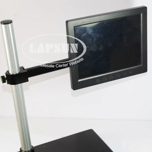 25 mm, Dia Premer Black Metal Dodatno Roko Podporo Imetnik Bar za Video Industriji Mikroskopom LCD-Zaslonu Zaslon