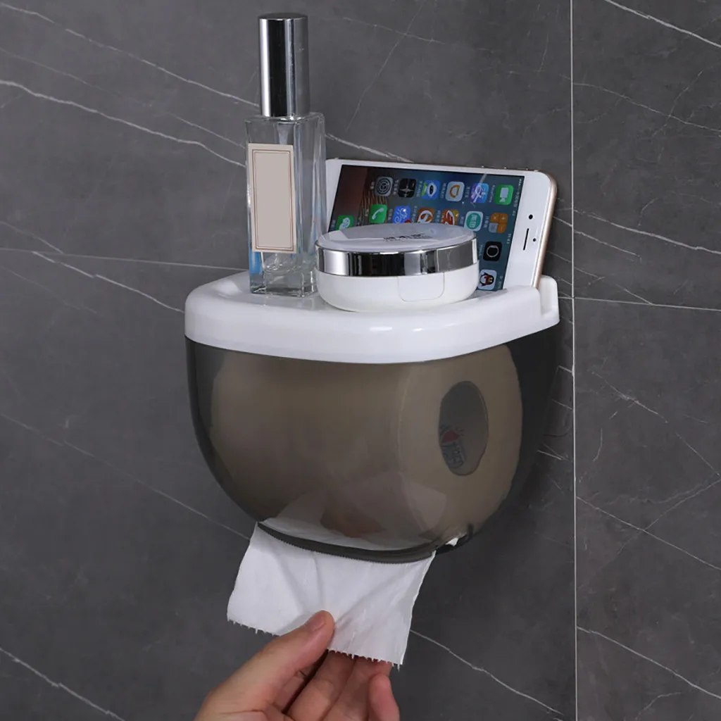 25# Nepremočljiva Toaletni Papir Držalo Za Mobilni Telefon Polica Stenske Rack Novo Družino Dekor Prenosni Toaletni Papir Držala
