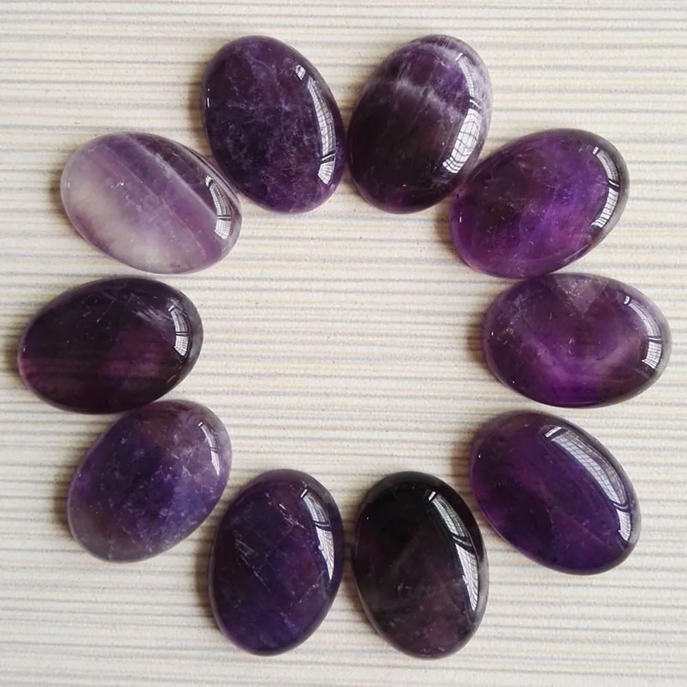 25X18MM Amethysts cab chrysoprase naravnega kamna kroglice za nakit, izdelava čare Nakit noge Brezplačna dostava na debelo vse velikosti