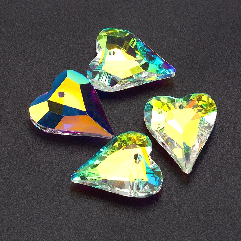 27mm 8pcs/paket kristalno Divje Srce Obesek Avstrija stekla srce obliko kroglice nosorogovo za Nakit, izdelava Ogrlice Uhani DIY