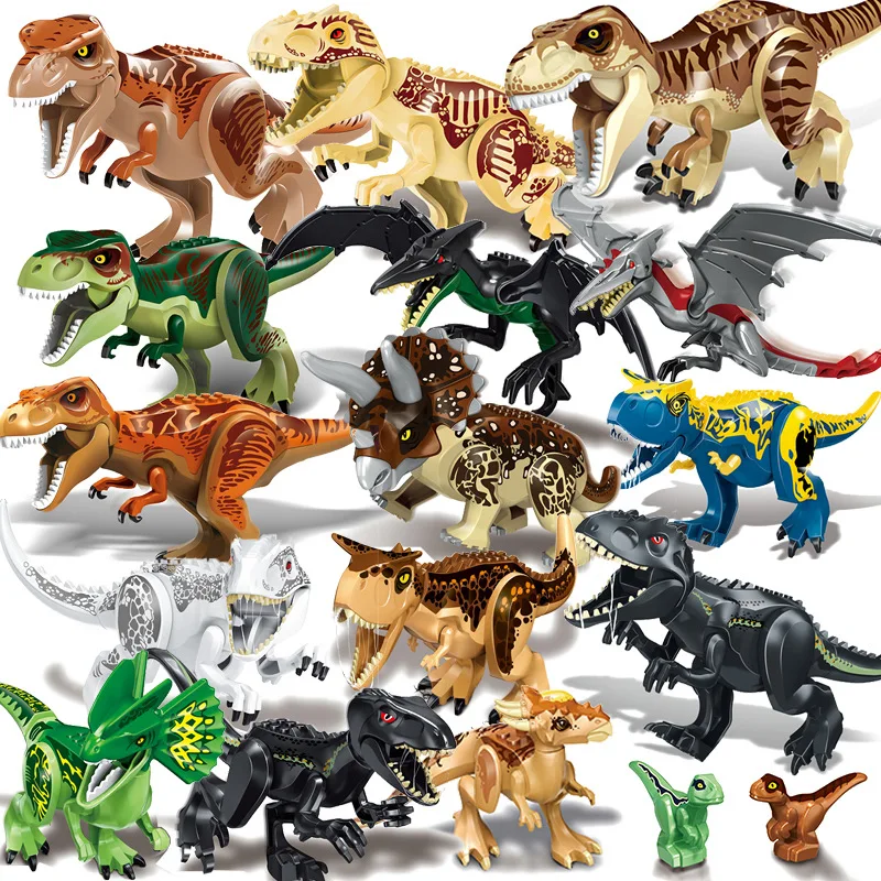 28 cm Jurassic Svetu Dinozavrov Številke Tyrannosaurus Indominus Rex I-Rex Dinosuar Zbrati Stavbe, Bloki, Opeke Otrok Igrače