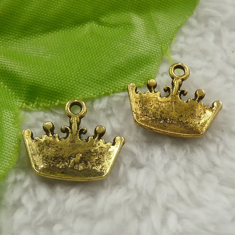 280 kosov starinsko zlato krono čare 18x16mm #4439