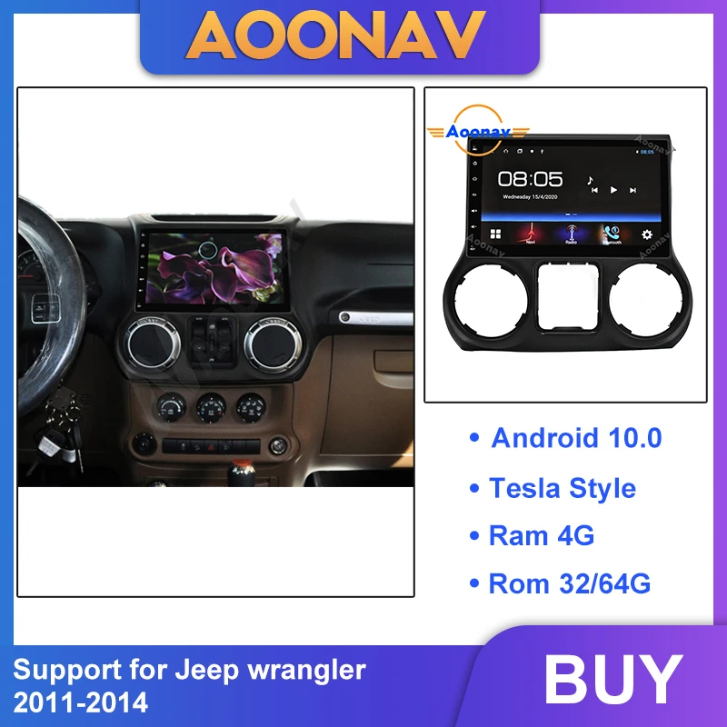 2din Android avto autoradio multimedijski predvajalnik za Jeep wrangler 2011 2012 2013 avtomobilski stereo radio, GPS navigacija MP4 predvajalnik