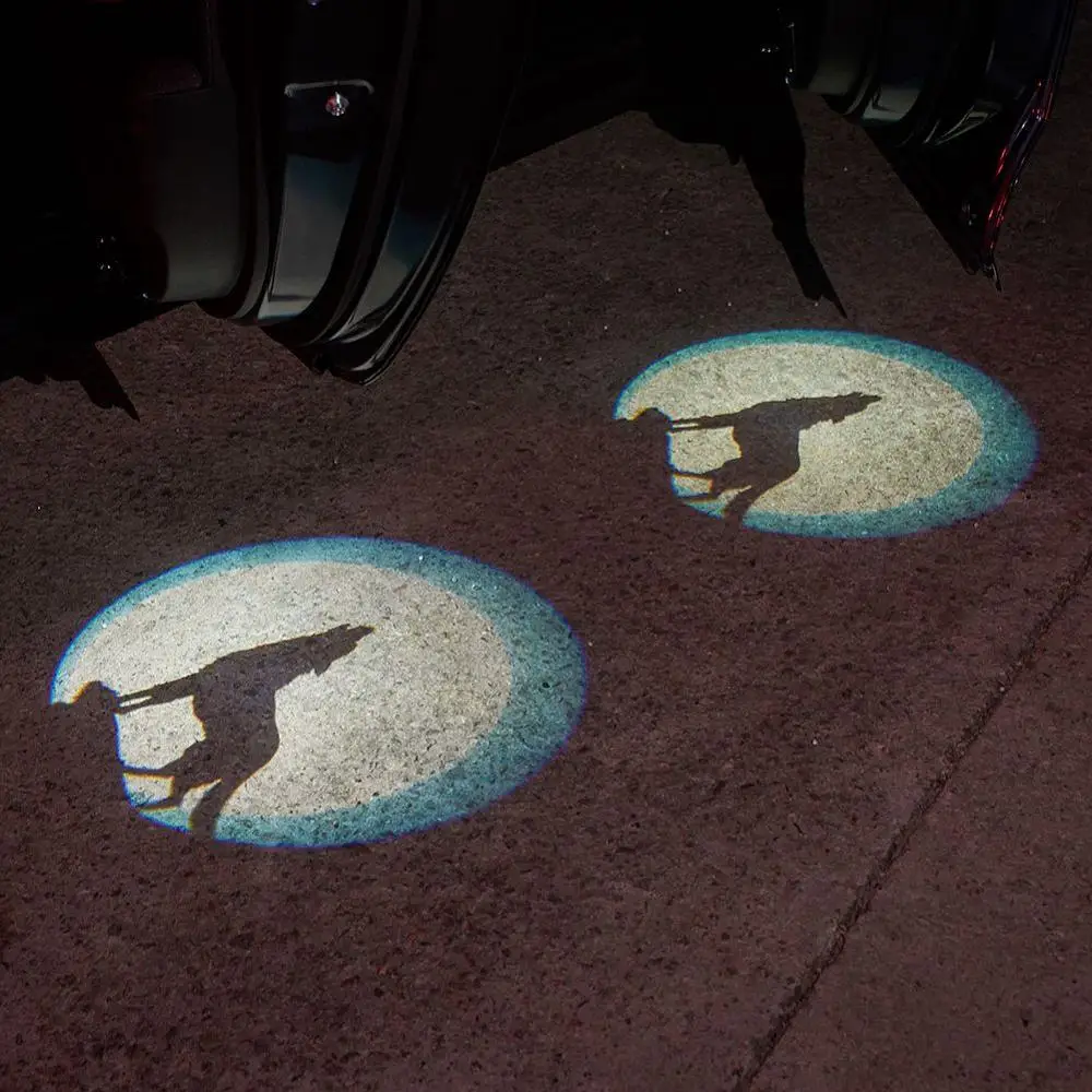 2pcs 12V Brezžični Vrata Avtomobila LED Dobrodošli Svetlobe Duha Shadow Lučka Vrata Avtomobila Dobrodošli Laserski Projektor Logotip Luči